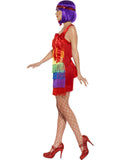 Charleston Regenbogen Flapper Kostüm