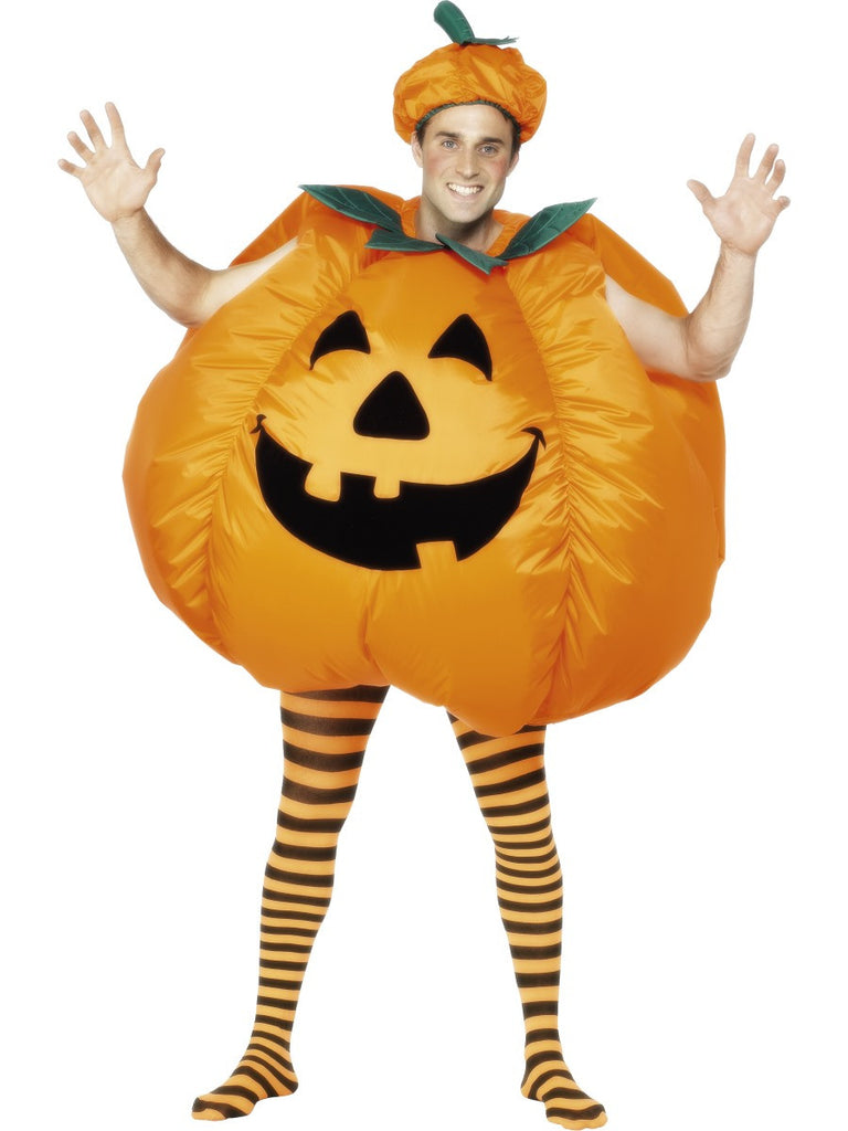 Costume Zucca Halloween Donna - Vestito Intero Con Cappuccio Per Feste E Carnevale - Foto 7