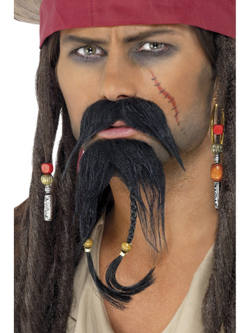 Piraten Bart für Piraten Kostüm Fasnacht