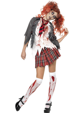 Zombie Schulmädchen Kostüm