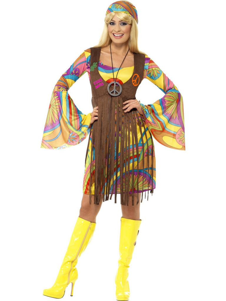 Déguisement femme hippie des années 60 –
