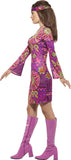 Woodstock hippie ladies costume (purple)