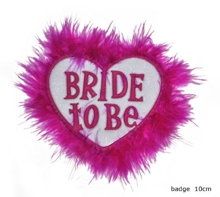 "BRIDE TO BE" - Bachelorette Herz Anstecker