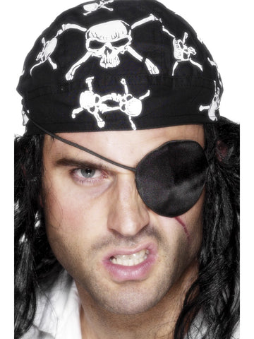 Piraten Augenklappe Schwarz