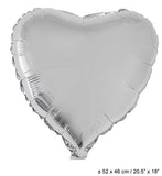 "Herz" Luftballon Silber