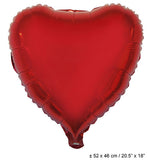 Helium "Herz" Luftballon Rot
