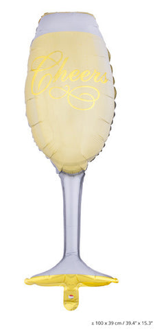 "Champagner Glass" Folienballon