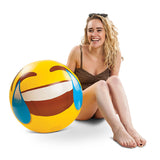 Wasserball / Beachball im Emoji-Design