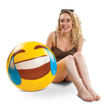 Wasserball / Beachball im Emoji-Design
