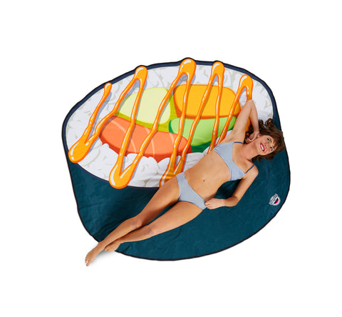 Beach towel sushi