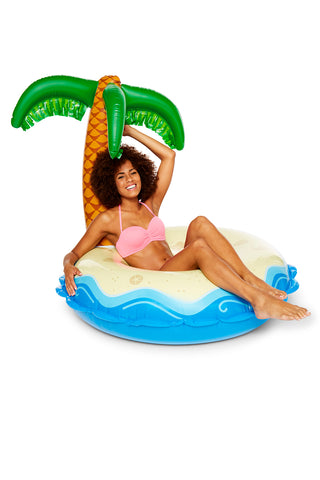 Beach palm swim ring