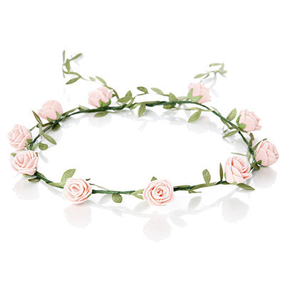 Flower hair wreath - various colors