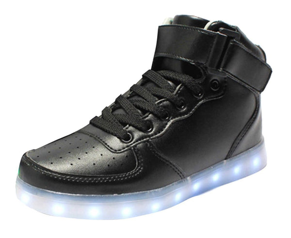 LED Schuhe - Schwarz Hightop (UNISEX)