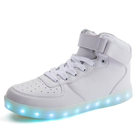 LED Shoes - White Hightop (UNISEX)