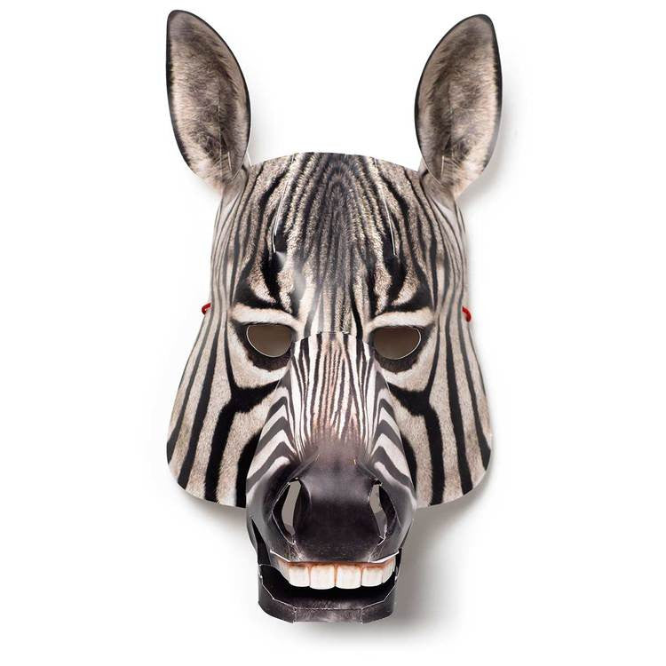 Maschera artigianale zebra