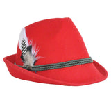 Oktoberfest Trachtenhut rot
